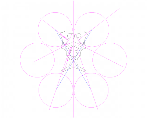 Hexacopter in 8" mach dem Vorbild der Shrediquette MM6