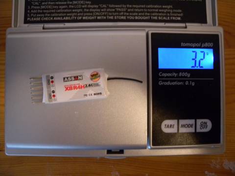 Assan 4 Kanal Empfänger auf der Waage